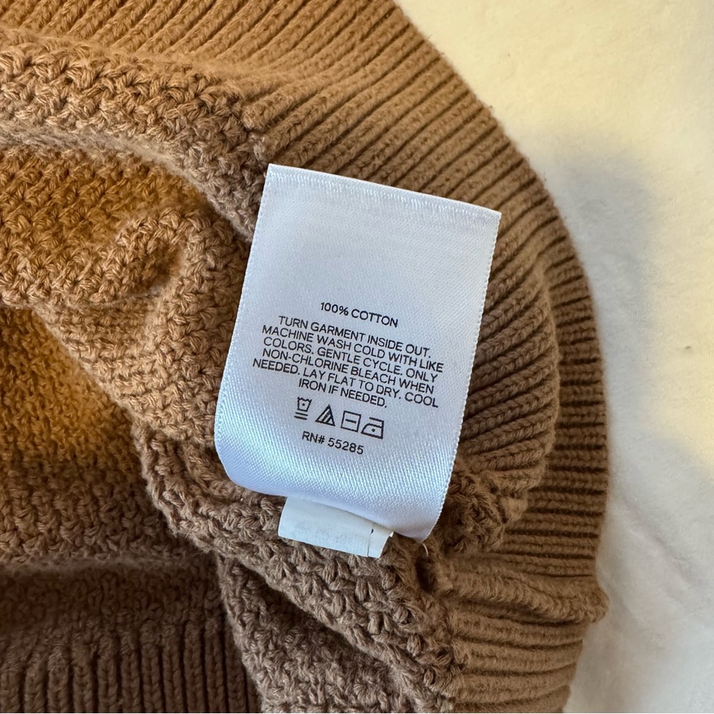 Express Men's Brown Pullover Sweater - Picture 5 of 5
